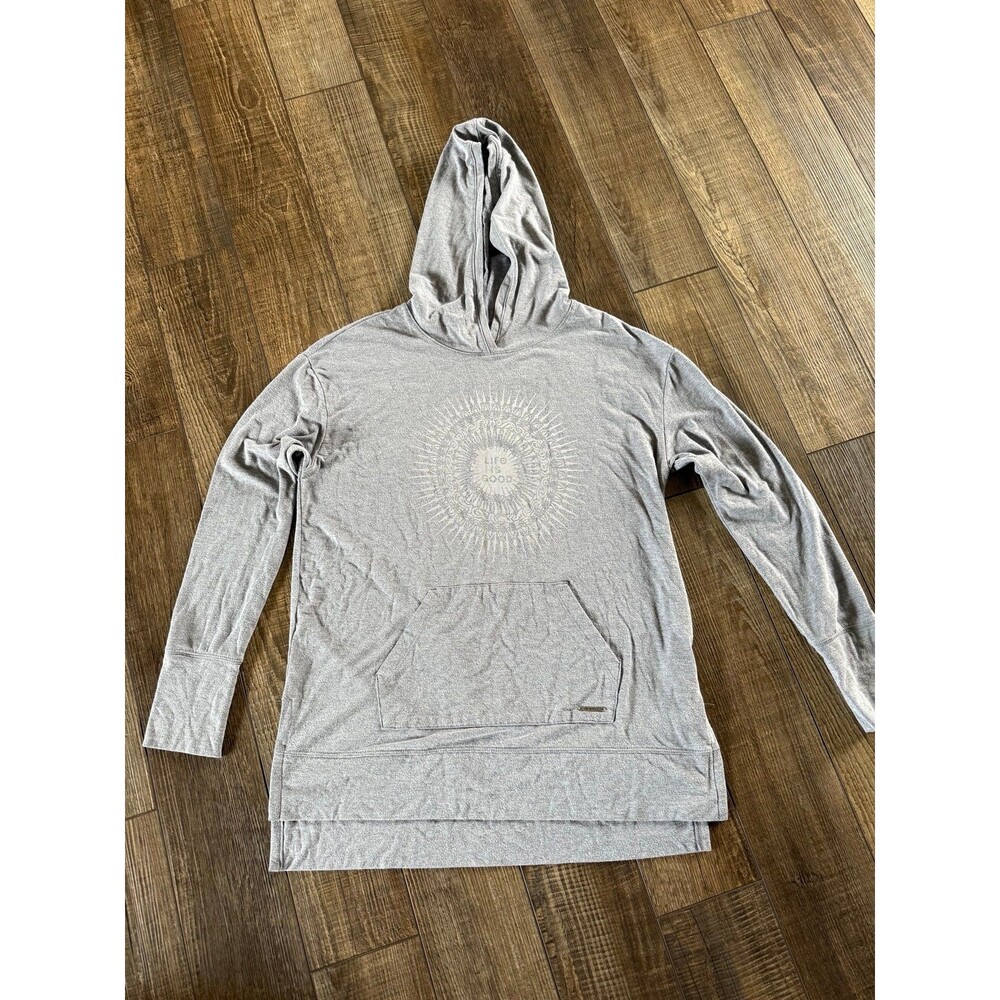 Women’s Life is Good T-Shirt Hoodie Sz. Small